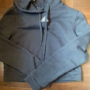 EUC Adidas Crop Hoodie Womens Sz S